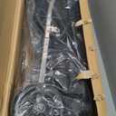 Stander Wonder Rollator Plus Short, Lightweight Junior Folding Mobility Aid for Petite Adults, Seniors, and Elderly, Collapsible Travel Rolling Walker with Four Wheels and Seat, Black Walnut