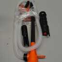 Portable Transfer Pump Battery Operated Electric Siphon Pump for Gas, Fuel, Diesel, Water Transfer 2.4 GPM Flow Oil Extractor, 47 Inches Hose-Easy to Use Hand Fuel Pump, Multi-Use Siphon Transfer Pump (1 Pack of Orange)