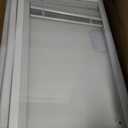 Universal 22" x 36" Low E Entry Door Clear Glass Insert, Raise & Lower Blind Glass & Flat White Frame - Easy to Install, Use and Maintain - Innovative Window Shades Protected Behind Tempered Safety