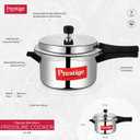 Prestige PRP4 Aluminum Pressure Cooker, 4 L, Silver