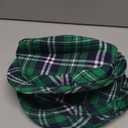 Amscan St. Patrick's Day Plaid Fedora Hat - 5 1/8" x 10", One Size, Green - Pack of 3