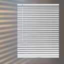HIDODO Aluminum Mini Blinds for Windows Cordless Horizontal Window Shades for Light Adjustment, Metal Venetian Blinds Waterproof for Bedroom, Bathroom, 30" W x 48" H, White