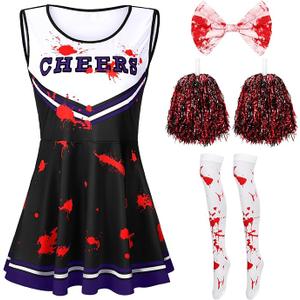 4 PCS Cheerleader Halloween party Large