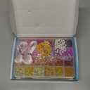 1380pcs Rondelle Glass Beads for Jewelry Making, 48 Colors Abacus Glass Beads for Bracelet,5x8mm Bracelet Making Kit with Gemstone Spacer Rondelle Beads for DIY Crafts Gifts (2 Box)