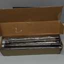 KAMANINA Curtain Rods for Windows 72 to 144 Inches (6-12ft) Long Heavy Duty Curtain Rod, 7/8 Inch Adjustable Decorative Drapery Rods with Netted Texture Finials, Bronze, Size: 32-144"