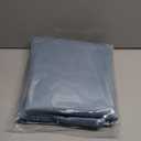 ShinyRelief 72 Inch Larger Velvet Dusty Blue Christmas Tree Skirt Reversible with Silver Glitter Double Sided Velvet Christmas Fur Plush Glittery Tree Skirt for Rustic Xmas Party Holiday Decorations