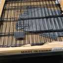 Puppy Playpen with Bottom Pad and Door, 8 Panels 24" H, Gray