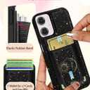 Shorogyt for Motorola Moto G Power 5G 2024 Cute Kawaii Leather Phone Case - Compatible with Magsafe Wallet Magnetic Credit Card Holder Fashion Sun Moon Design Phone Cover for Women Girls, Fits 7 Cards