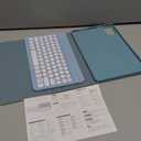 Keyboard Case for Lenovo Tab M11 (TB-330FU/TB-330XU) 11 inch, Cute Color Folio Stand Cover with Round Key Magnetic Detachable Keyboard for Lenovo Tab M11 2024 11'', Blue