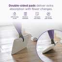 Shark Steam Pocket Mop with 2 Washable Double-sided Pads, Steam Sanitization, Swivel Steering, Lightweight, Steam Cleaner for Sealed Hard Floors, Hardwood, Marble, Tile, Purple, S3501