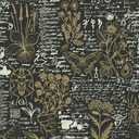 Heroad Peel and Stick Wallpaper Black and Brown Leaf Contact Paper Butterfly Removable Wall Paper for Nursery Room Bedroom Bathroom Cabinets Vinyl Roll Self-Adhesive Waterproof 16.1 x 118