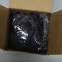 MTLEE 12 Pcs Hair Accessories for Women Hair Bows Scrunchies Scarf Ties Bunny Ears Silk Satin Scrunchies Ribbons Scarf Ties with Bows for Women Lady(Black)