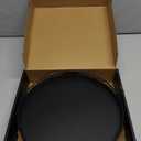 10" Oak Wood Lazy Susan Turntable Organizer, Lazy Susan for Cabinet Dining Table Pantry Kitchen Countertop Spice Bathroom Vanity Tray for Counter Dresser Sink Soap Holder Coffee Table Bar Decor Black