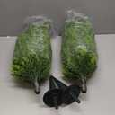 HMASYO 30" Artificial Cedar Topiary Ball Trees with Ground Spike, Set of 2 Artificial Shrubs Bushes Fake Pine Tree Evergreen Plants UV Resistant for Indoor Outdoor Front Porch Garden Decor, Larger