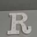 HXWEIYE LED Marquee Letters Lights Sign R, 26 Alphabet Light Up Letter and Number 0-9 Number Warm White Led Letters for Bar Party Birthday Home Wedding Decor (8.5 Inch)