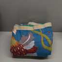 XIBLC Fall Throw Blanket for Couch, Blue Boho Decorative Throw Blanket, 100% Cotton Muslin Breathable Woven Farmhouse Blankets Quilt, 80"x90" Reversible Lightweight Blankets Bohemian Throw Quilt