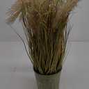 Artificial Grass Plants Onion Grass Outdoor 24.4" Tall Fake Shrubs Wheat Grass Fluffy Pampas Flowers in Pot Faux Greenery Stems Bushes for Indoor Home Decor Garden Fall Floral Arrangement