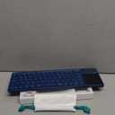 Nillkin Foldable Bluetooth Keyboard with Touchpad & Number Pad, Portable Bluetooth Keyboard with Full Size Keys, Pocket-Sized Wireless Travel Keyboards for iPad, Smartphone, Tablet and Laptop Blue