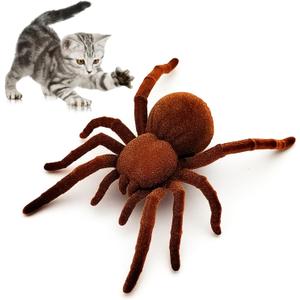Tipmant Electric Spider Tarantula Animal Toy Vibration Crawling Pets Cat Dog Puppy Teasing Toys Prank Scary Kids Gifts