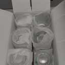 Glass Coffee Mugs with Handle, 7.5 oz Clear Glass Tea Cups for Hot or Cold Drinks, Set of 6