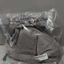 TOPDesign Puffer Tote Bag for Women, Lightweight Puffy Handbag with Compartments, Quilted Shoulder Bag for Work, Travel, Gym (Medium, Grey)