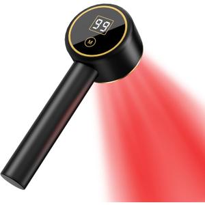 UTK Red Light Therapy for Body Pain Relief, 470:660:850:940nm Wavelengths Red Lights, Handheld Infrared Light Therapy Wand, Infrared Therapy for Joints, Muscle Recovery (Black)