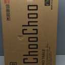 ChooChoo Farmhouse End Table for Small Spaces, Narrow Side End Table with Storage Shelf, Rustic A-Design Nightstand Sofa Table for Living Room, Bedroom (White & Brown)