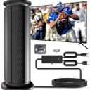 2025 Upgraded TV Antenna Up 2200+ Miles Range, Digital Best Antenna for Smart Tv Indoor/Outdoor 4k Local Channels, Amplified HDTV Antenna Long Range with Amplifier Signal Booster/Thic Cable (16ft)