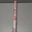 MAYPLUSS Christmas Wrapping Paper Roll - 17 In x 33 Feet - Cute Pink Christmas Candy Cane Cake Reversible Polka Dot Gift Wrap Paper for New Year, Holiday, Kids