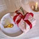 Red Velvet Ribbon 1'' 25 Yards for Christmas Tree, Gift Wrapping, Flower Bouquet, Wreath Decorations, Bow Making