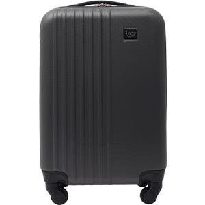 Travelers Club Cosmo Hardside Spinner Luggage, Charcoal Grey, Carry-On 20-Inch