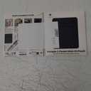 2-Pocket Adhesive Pouch for Laptop, Compatible with External 2.5" HDD, SSD, Magic Mouse, USB Cable and More (Black)