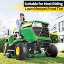 RONPOW 15x6.00-6nhs Lawn Mower Tires and Wheels, Riding Lawn Mower and Tractor Front Pneumatic Tire Replacement Assembly, Compatible with john deere Mower, 3" Offset Hub, 3/4" Bearing, 2Pack Yellow
