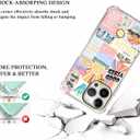 Case for iPhone 13 Pro Max with Aesthetic Design,Good Vibes Positive Quote Collage Pattern for Men Women,Clear Slim Soft TPU Bumper Case,6.7(Good,13pm)