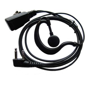 Earpiece for Icom Radio IC-V8 V80 V80E V82 V85 F4026 F3G F4G F11 F11S F14 F14S F21 F21S F24 F24S G Shape Earphone Earhook Headset with Mic 2 PIN