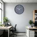 jomparis 16 Inch Gray Large Wall Clock Silent Modern Elegant Decor for Living Room Office Kitchen Dining Room