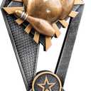 Express Medals Various Sport Styles of 7 Inch Sun Ray Style Award Trophy Cups Trophies Prize Gift Champion Winner 1st Place (Bowling)