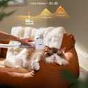 oneisall Dog Vacuum & Dryer for Shedding Grooming, 8 in 1 Dog Grooming Kit with Metal Blade Pet Clippers, Adjustable Speed and Temperature Control Blower