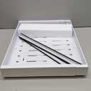 4 Pack Expandable Pull Out Cabinet Organizer, 21"Deep Slide Out Drawer with Nano Adhesive, Upgrade 3 Slide Rails Roll Out Shelf for Kitchen, Pantry or Bathroom, Adjustable Width 12.4"-20.2