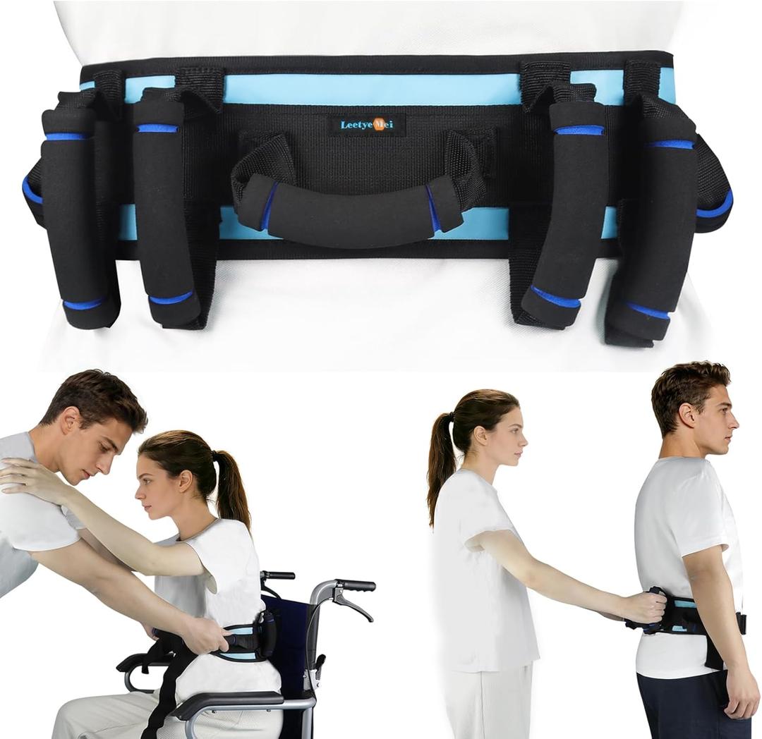 Gait Belt, Gait Belts for Seniors, Gate Belts Medical for Elderly, Gait Belt with Handles, Patient Transfer Belt Quick Release Buckle, Medical Lift Strap Nursing Safety Belt for Physical Therapy