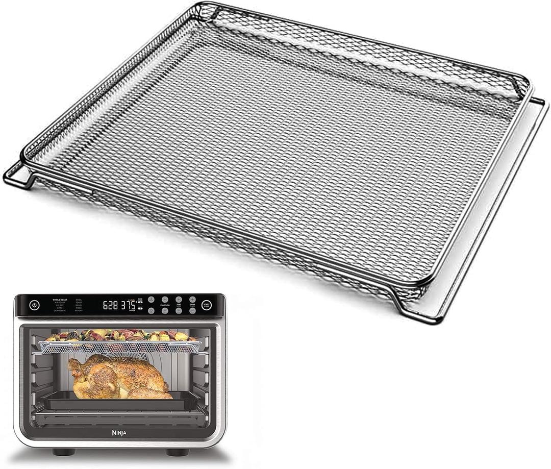 Air Fryer Oven Basket, Original Replacement Baking Trays for NINJA DT201 DT251 Foodi Digital Air Fryer Oven, Mesh Basket, Ideal Accessories for Air Frying and Dehydrating