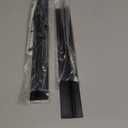 Stove Gap Covers 2PCS, Stove Gap Filler Stainless Steel,13.8'' to 27.5'' Adjustable Length,Range Trim Kit,Oven Stove Gap Guard Between Stovetop and Counter,Easy to Clean Heat Resistant, Black