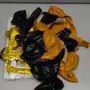 Gold Foil Streamer Party Backdrop Kit  2-Pack Metallic Fringe Curtains with Balloons & Garland (Gold, Black & Silver) for Birthday, Wedding, Holiday Photo Booths