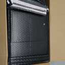 8.5 x 11 Bubble Mailers 50 Pack - Outer Size 9x12 Heavy Duty Black Padded mailer with Self Seal, Waterproof Shipping Envelopes, Bubble Wrap Protection for Ecommerce, Non See Through