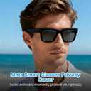 2 x 100PCS Full Blackout LED Light Blocking Stickers for Ray-Ban Meta Wayfarer/Skyler/Headliner/RayNeo V3 with Case & Tweezer, Complete Privacy, Note: Camera Function Will Be Disabled