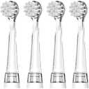 Dada-Tech Baby/Kids Electric Toothbrush Replacement Heads for DT-BB1, DT-K6, SG-513, SG-977 - Pack of 4 (Round)