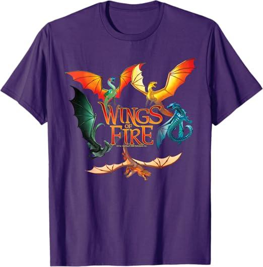Wings of Fire Dragon Circle T-Shirt, S