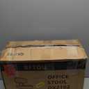 Black Square Swivel Stool with Wheel for Work SPA Shop Massage Height-Adjustable and Cost-Effective Rolling Stool Chair with Back