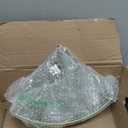 Decor Round Serving Tray, Gold Handle Round Serving Tray Display Gold Multifunctional for Desserts (Transparent)