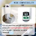 Toilet Flush Valve Replacement Parts Compatible with Toto THU Series Tower,for Two Piece Toilets, for 3-Inch Flush Hole,Including Repair Kits (Two-piece toilets)